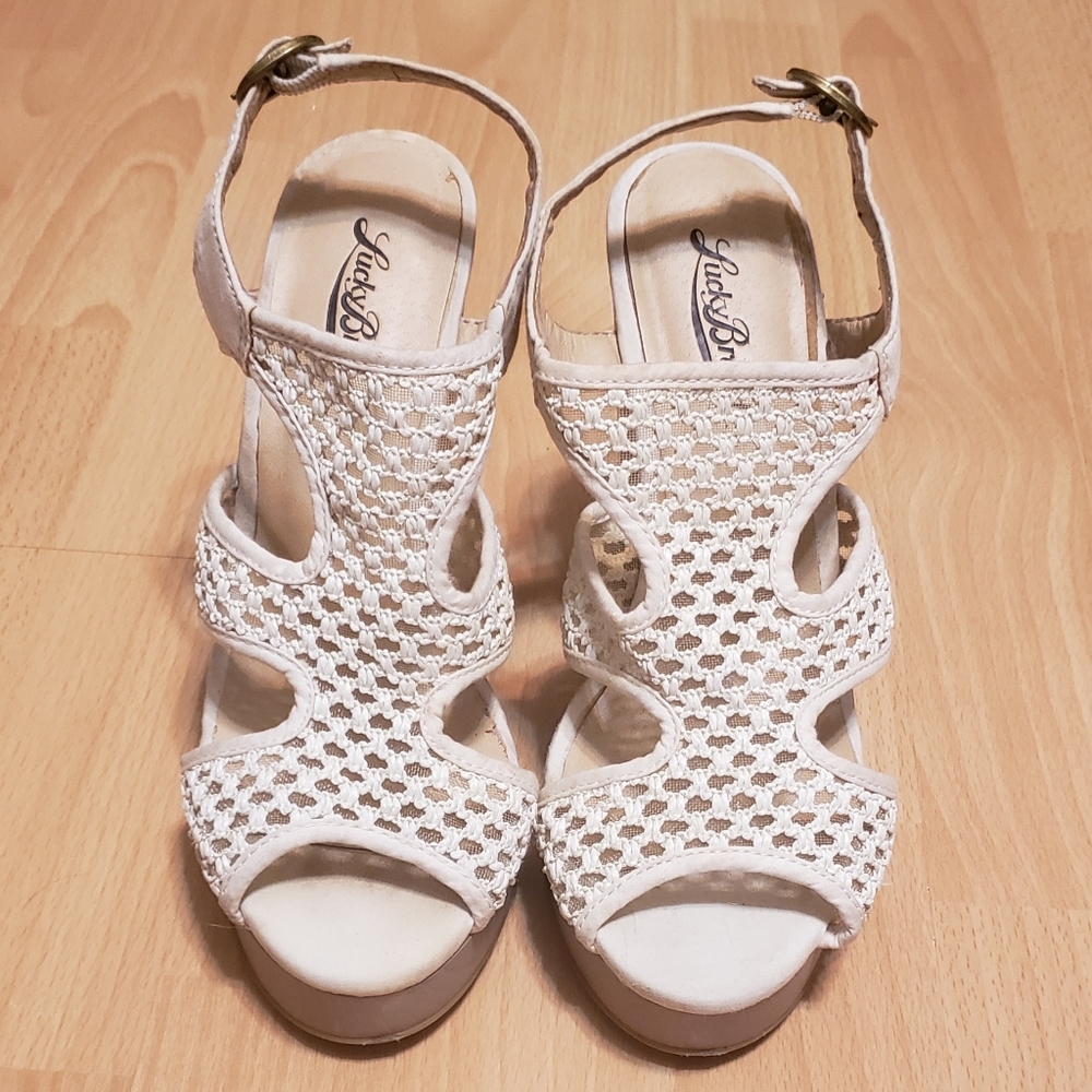 Lucky Brand Mesh Wedges